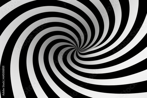 A black and white spiral design © Virginie Verglas