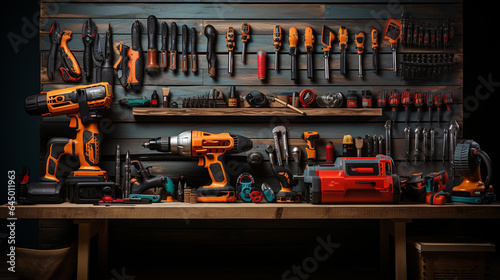 Various construction tools.