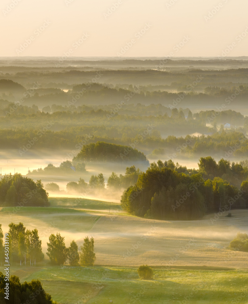 Sunrise time bay Lake Sivers. Nature of Latvia, Latgale. Sunrise time bay Lake Sivers. Nature of Latvia, Latgale.