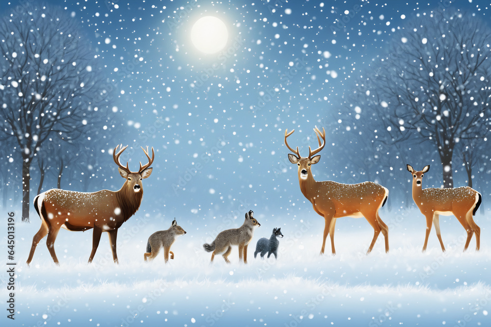 Animals discovering and reacting to the first snow of the season Animals discovering and reacting to the first snow of the season
