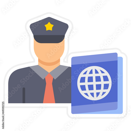 Passport control Icon
