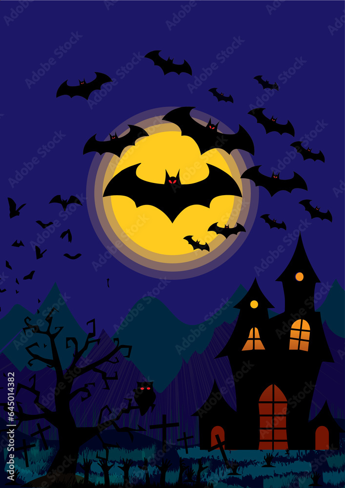 halloween day and release bat