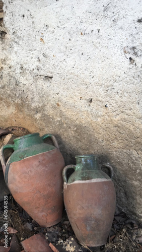 Wallpaper Mural There are two jugs standing in front of the wall Torontodigital.ca