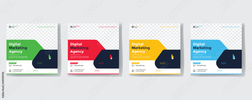 Corporate and digital business marketing promotion post design or social media banner minimal and modern. flyer, poster, banner, brochure, email header, post in social networks, advertising, events. 