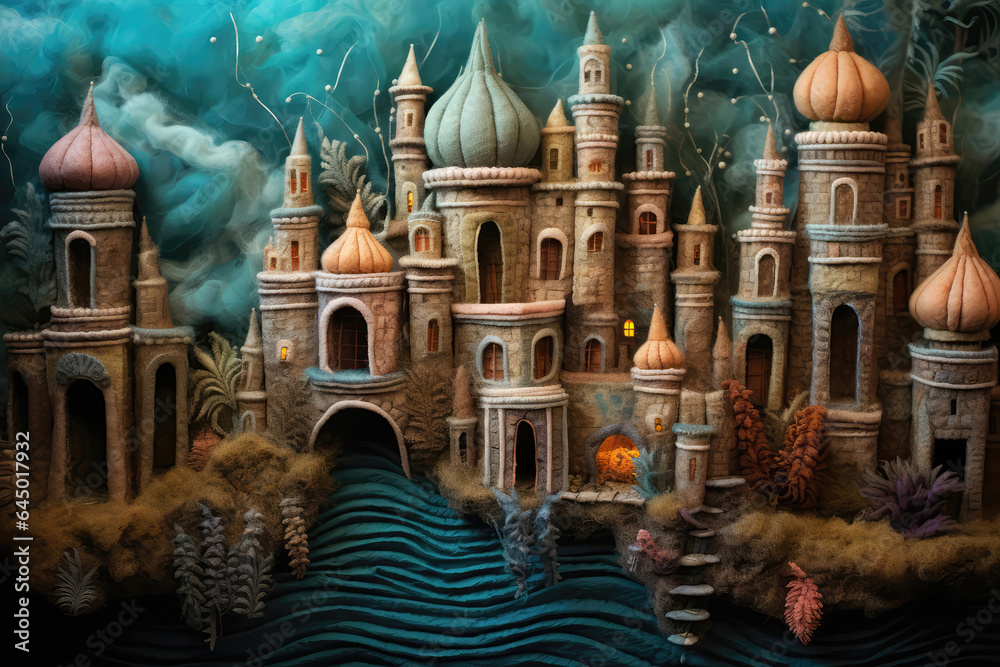 Obraz premium Mythical Underwater City