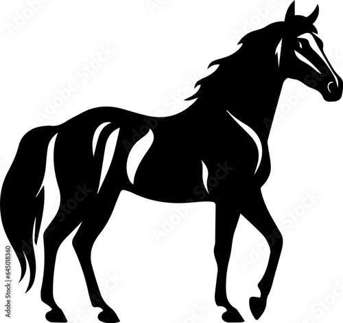 Quarter horse flat icon
