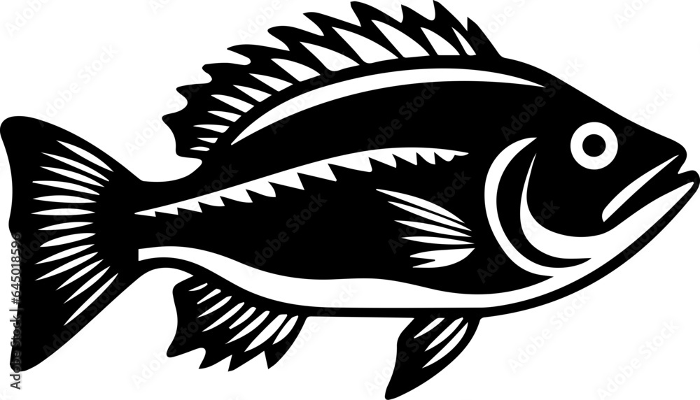 Rockfish flat icon Rockfish flat icon