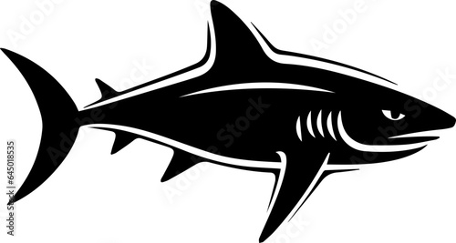 Reef shark flat icon