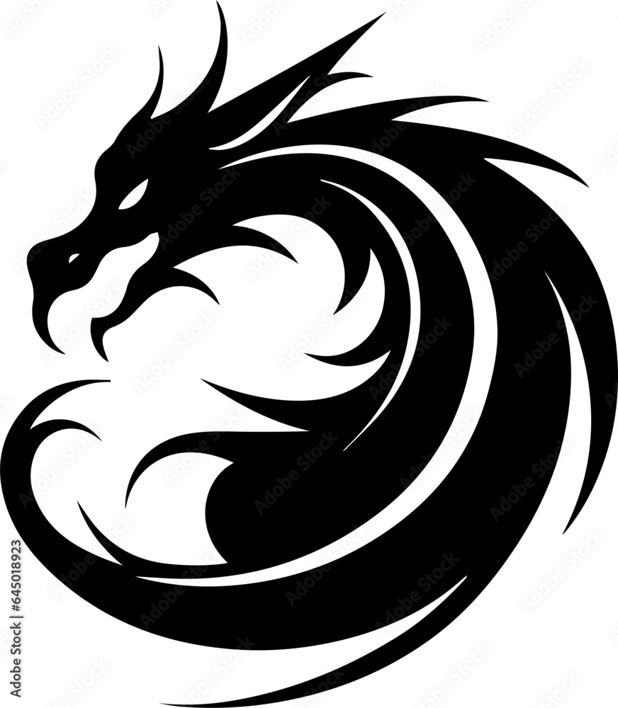 Fototapeta premium Sea dragon flat icon