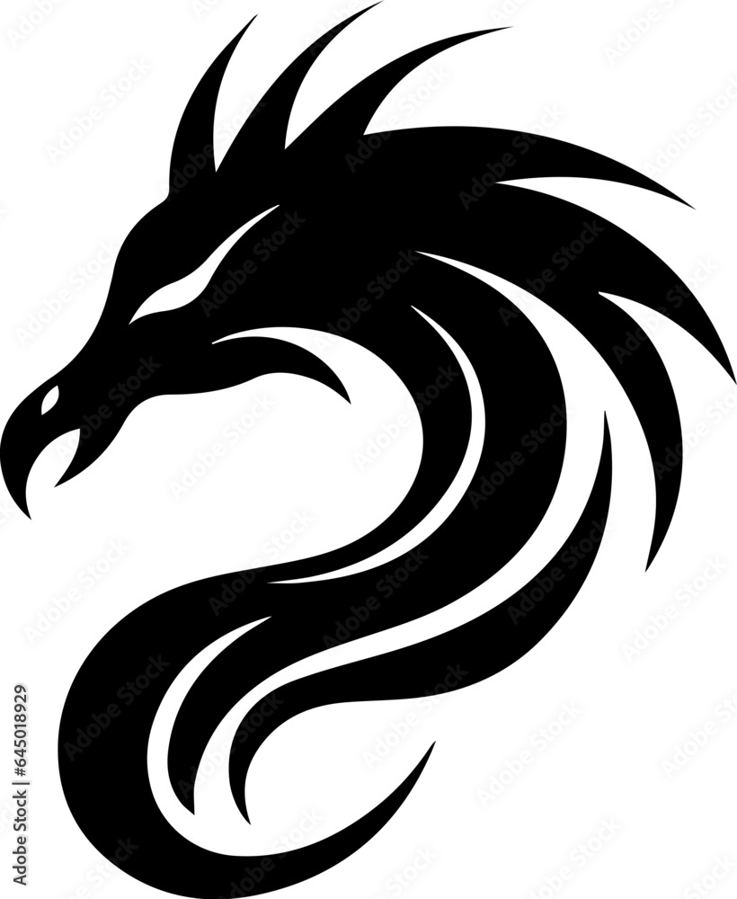 Sea dragon flat icon