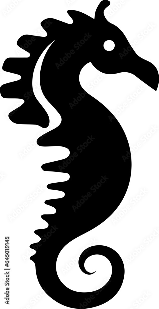 Seahorse flat icon Seahorse flat icon
