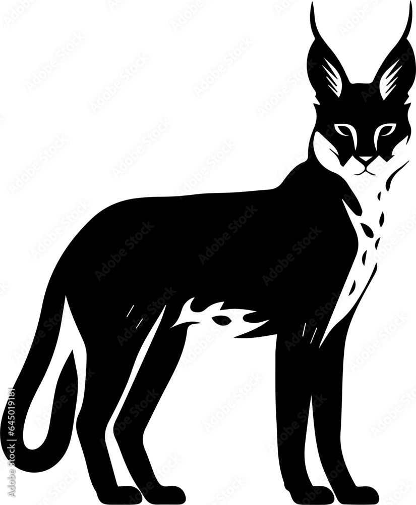 Obraz premium Serval flat icon