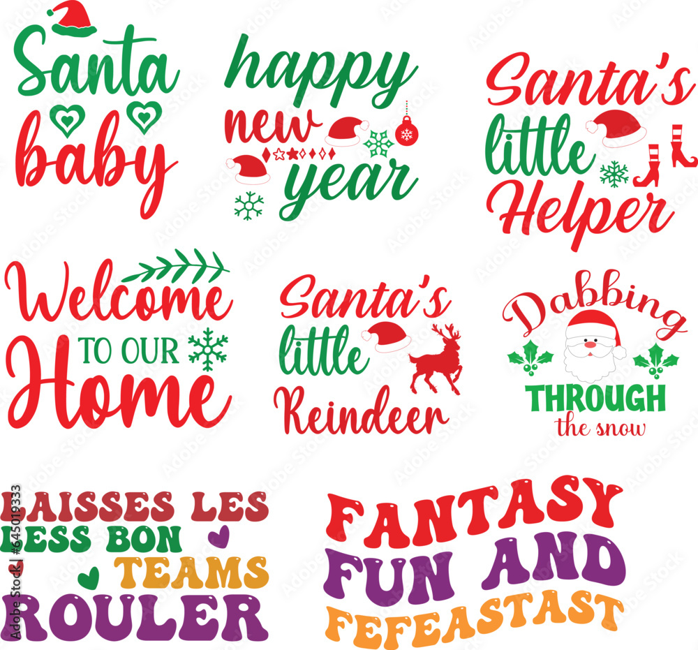 Retro Christmas SVG Sublimation Bundle Retro Christmas SVG Sublimation Bundle
