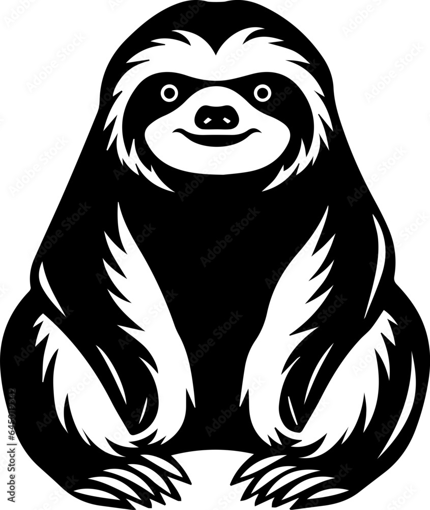 Obraz premium Sloth flat icon