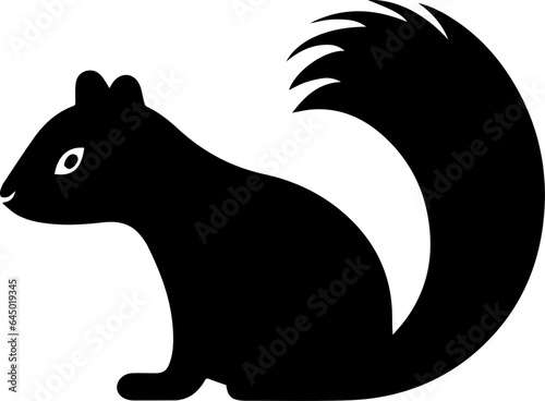 Skunk flat icon photo