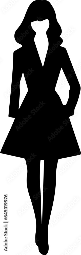 Girl Silhouette Icon Girl Silhouette Icon