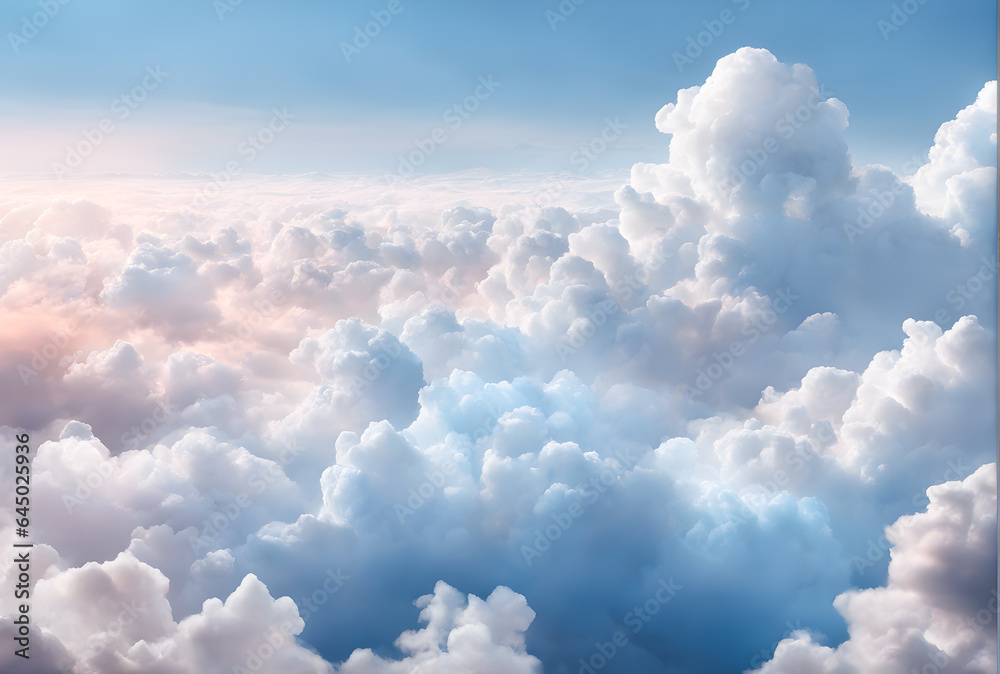 The background of sky and clouds In shades of pastel blue tones. The sky is bright, free and beautiful. The background of sky and clouds In shades of pastel blue tones. The sky is bright, free and beautiful.