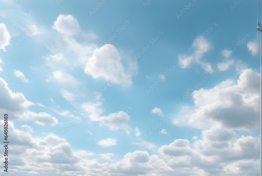 The background of sky and clouds In shades of pastel blue tones. The sky is bright, free and beautiful. The background of sky and clouds In shades of pastel blue tones. The sky is bright, free and beautiful.