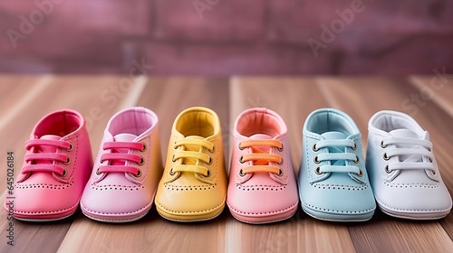 baby shoes on the floor, generative ai 