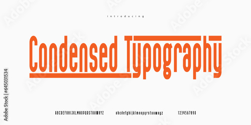 condensed typography sans serif font alphabet typeface