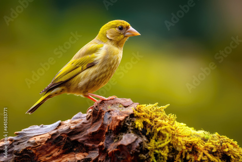 Greenfinch bird close-up