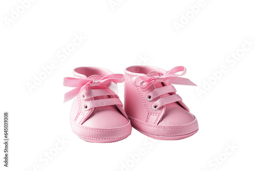 Baby Shoes with a Transparent Background. AI
