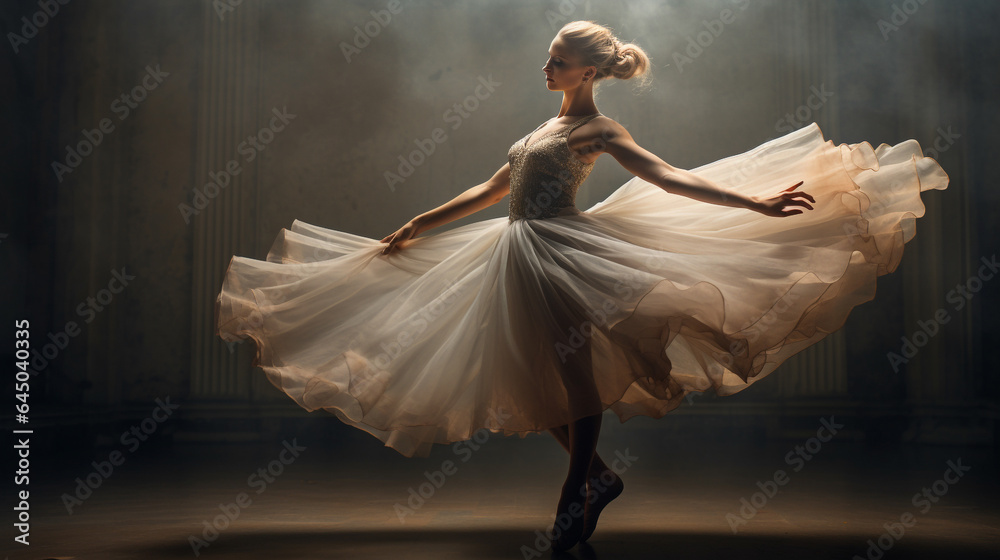 Fototapeta premium ballet dancer in tutu made with generative AI