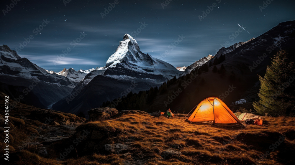 Hiking and camping in Switzerland