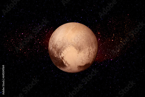 Pluto. Gorgeous planet of the solar system. The elements of this image furnished by NASA.