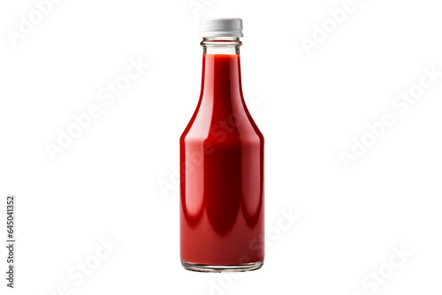 Ketchup Bottle with Transparent Background. AI