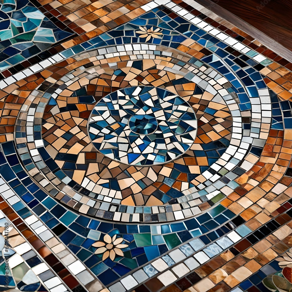 Fototapeta premium mosaic ceiling of a mosque