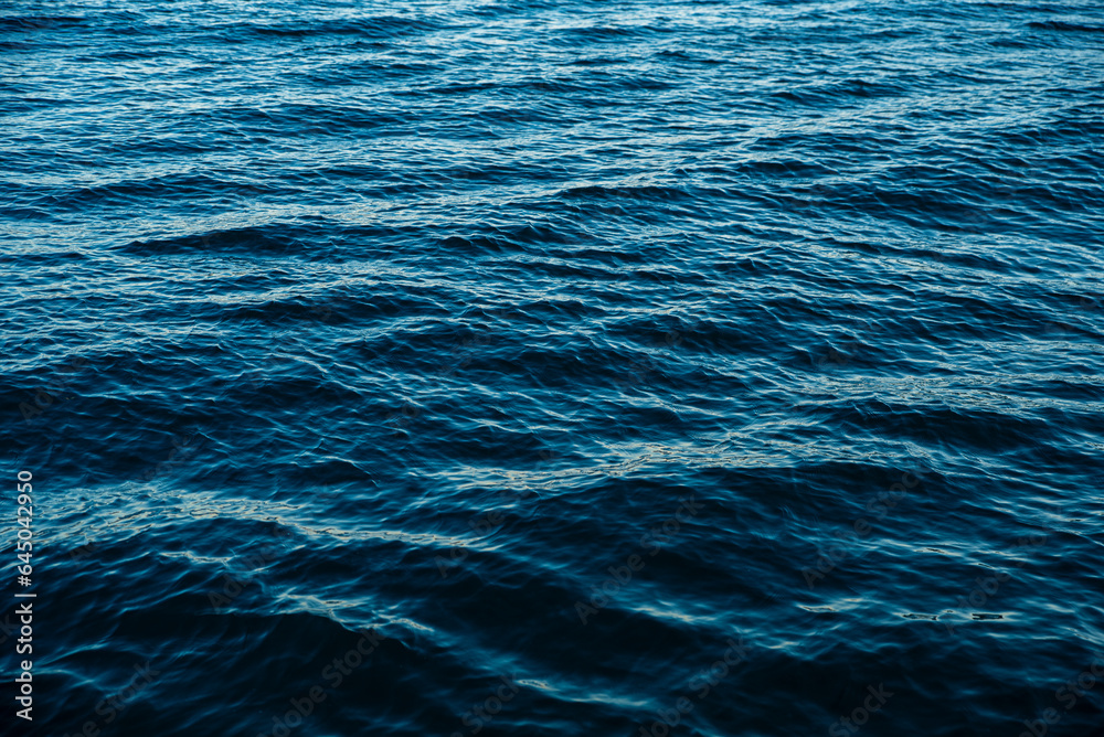Obraz premium Abstract background. The surface of the blue Adriatic Sea.