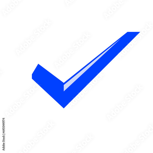 blue check mark