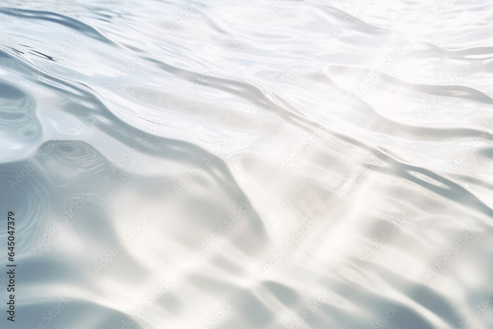 Calm blue ocean water surface waves background cutout Generative AI Calm blue ocean water surface waves background cutout Generative AI