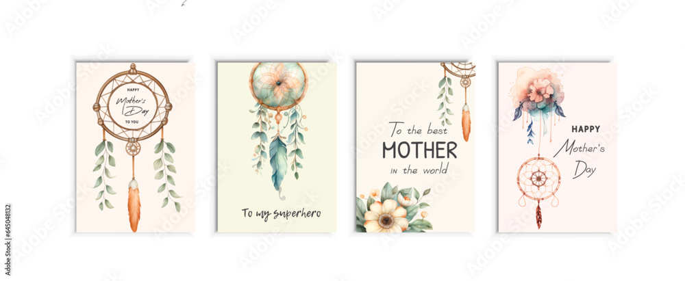 Happy Mother's Day Calligraphy abstract art background vector. Dream catcher with lily flowers. Happy Mother's Day Calligraphy abstract art background vector. Dream catcher with lily flowers.