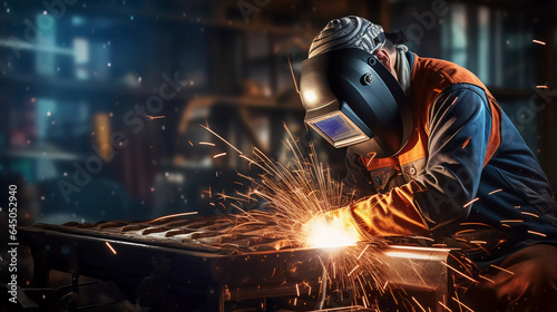 portrait of a welding guy 