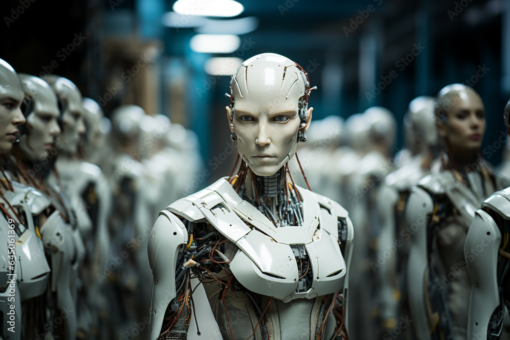 human developer creating ai robots human developer creating ai robots