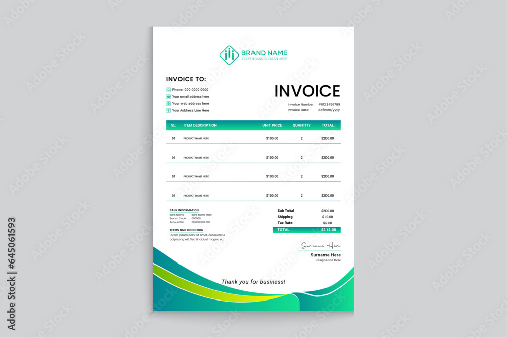 Dental letterhead template design