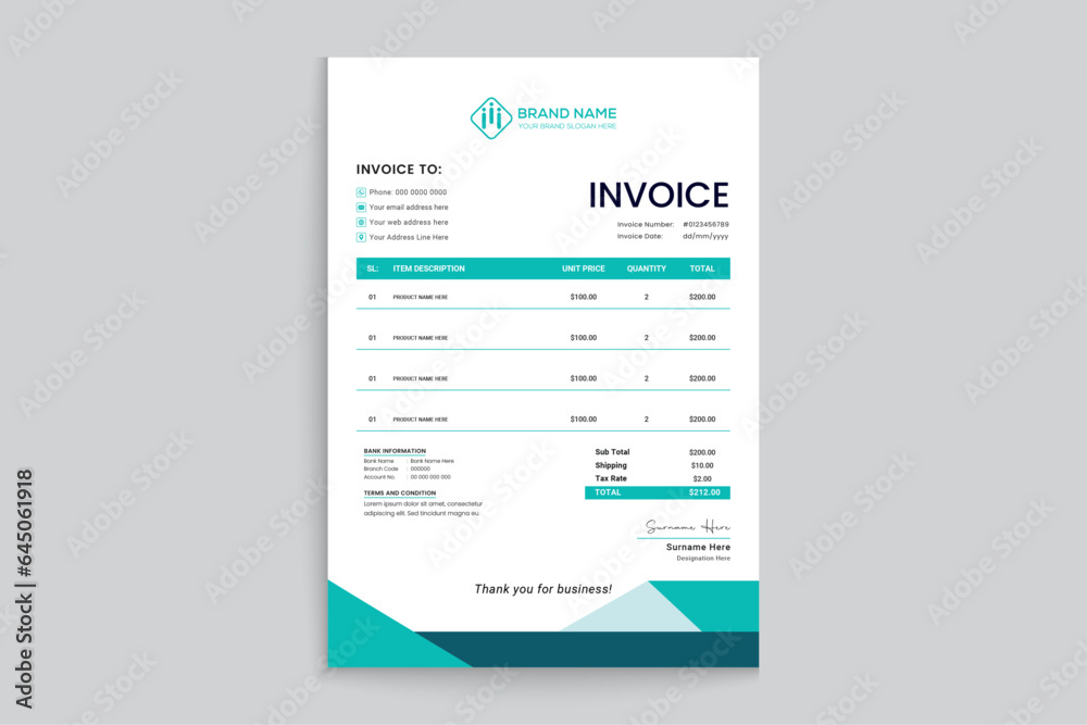 Set of modern letterhead design template Set of modern letterhead design template