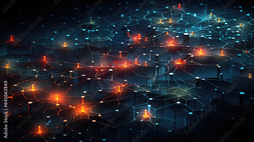 Neuron web, new technology background. Neuron web, new technology background.