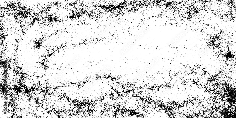 Grunge black detailed texture. Vector background.