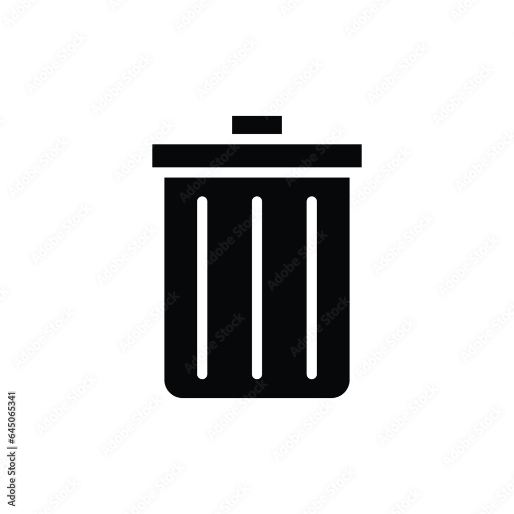 rubbish bin icon design, illustration design rubbish bin icon design, illustration design