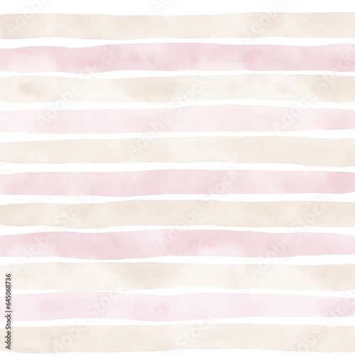 Pink Beige Stripe Hand Drawn Background