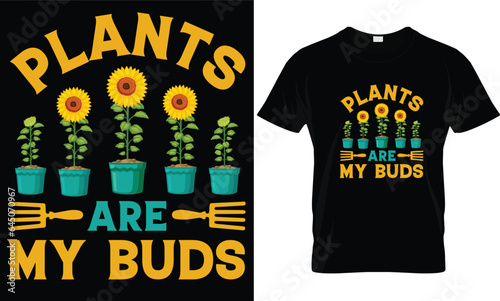 Gardening t-shirt design vector graphic.