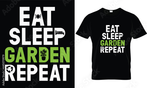 Gardening t-shirt design vector graphic.