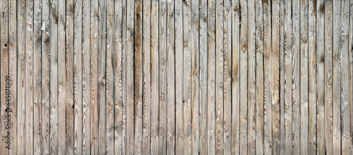 Seamless texture of an old wooden fence. Floor board. Pine board. Template or pattern.