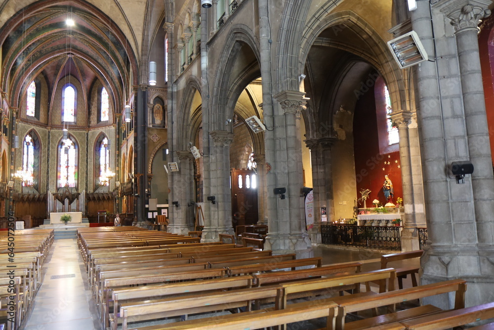 L'église Saint Jacques, de style néogothique, ville de Pau, département des Pyrénées Atlantiques, France