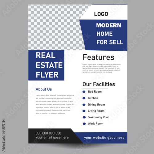 Design element for Modern abstract geometry background template design, business, real estate, Construction Real estate social media ads template design. Brochure template design. flyer design.