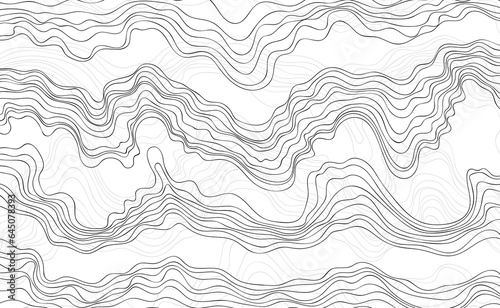 Abstract shape wallpaper. Hand drawn line illustration background. Ink painting style composition for decoration. © ARTSTOK