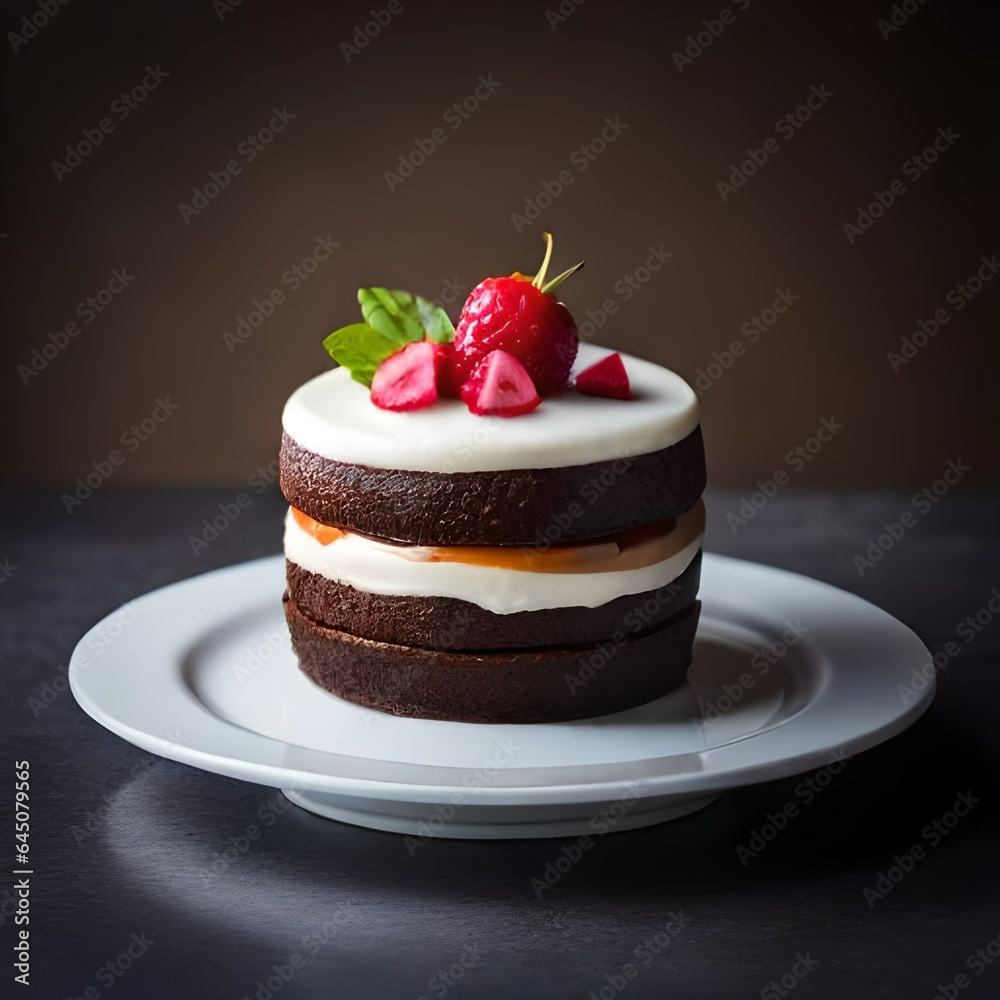 cake with cherries cake with cherries